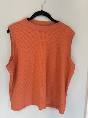 CAlia Sleeveless Perforated Muscle Tee summer activewear size XL
